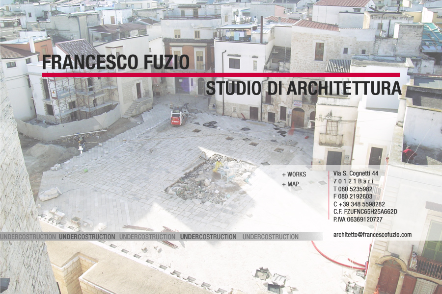 Francesco Fuzio - Architetto | Via XXIV Maggio n. 36 | 7 0 1 2 1 B a r i | C.F. FZUFNC65H25A662D | P.IVA 06369120727